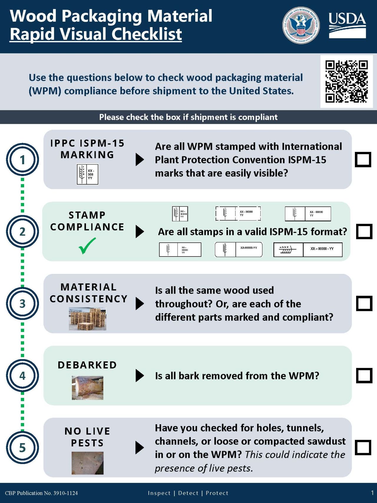 CBP and APHIS issue new Wood Packaging Material checklist - Universal Logistics - Route Newsletter: January 2025